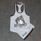 ست مردانه تاپ قهرمانی و شلوارک سوزنی WOLF تکی