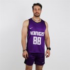 ست مردانه تاپ حلقه ای و شلوارک بسکتبالی KINGS تکی