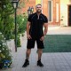 تي شرت مردانه آستين كوتاه نيم زيپ ريون فلامنت نايك تكي