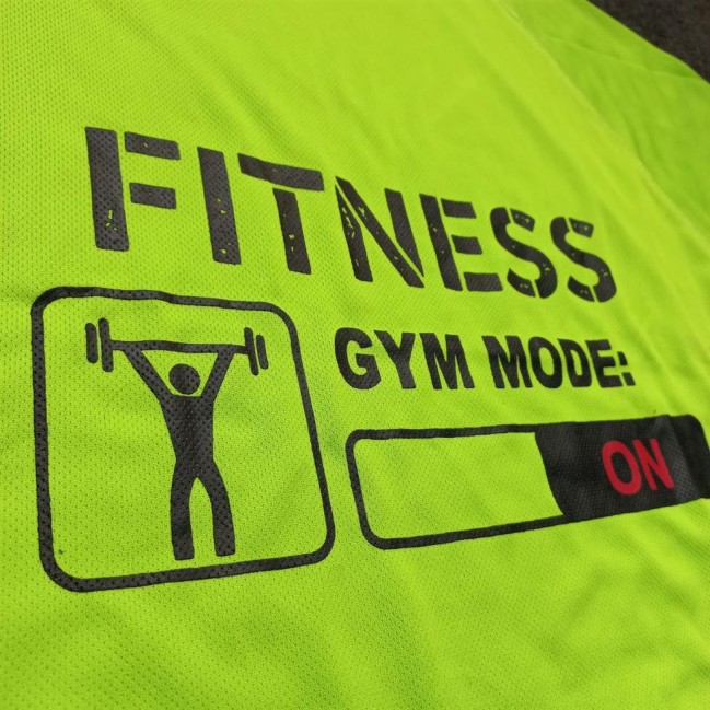 تي شرت مردانه آستين كوتاه رگلان سوزني FITNESS عمده