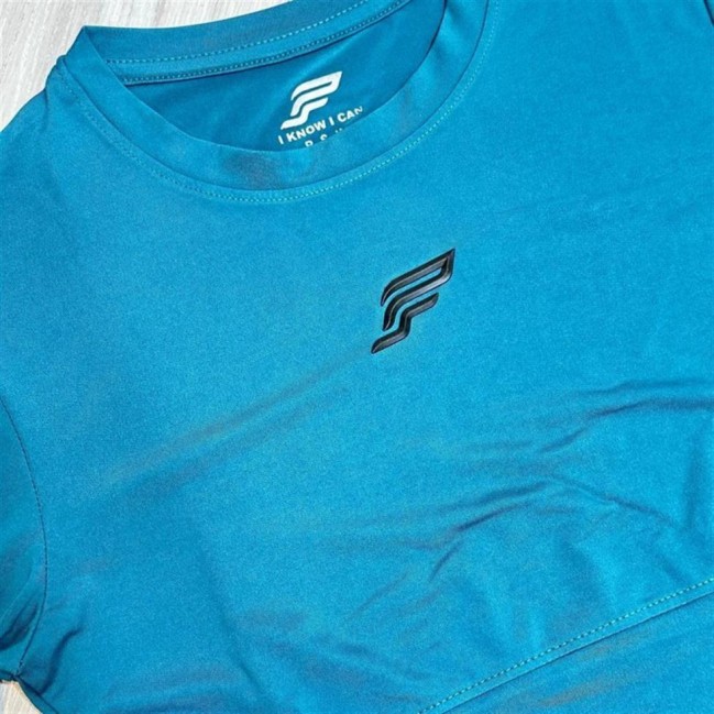 تيشرت زنانه آستين بلند كراپ ريون فلامنت PSW كد 38003 تكي