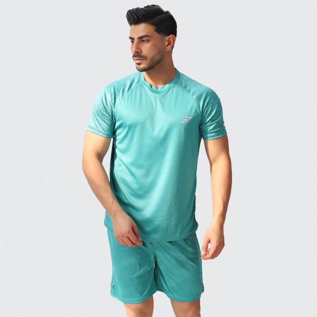 ست مردانه تيشرت و شلوارك كندويي PSW كد 51069 تكي