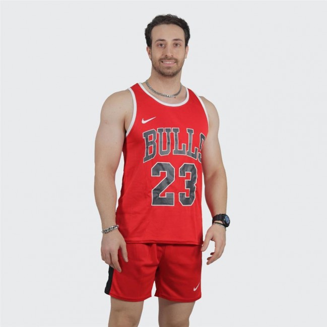 ست مردانه تاپ حلقه اي و شلوارك BULLS تكي