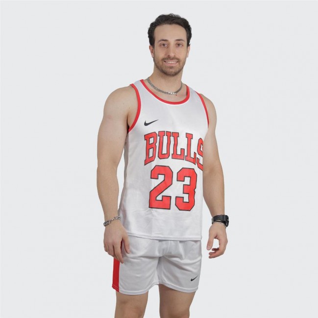 ست مردانه تاپ حلقه اي و شلوارك BULLS تكي
