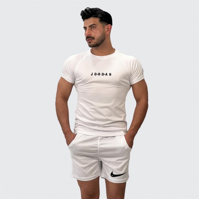 تي شرت مردانه آستين كوتاه رگلان سوزني JORDAN AIR كد 39013 عمده