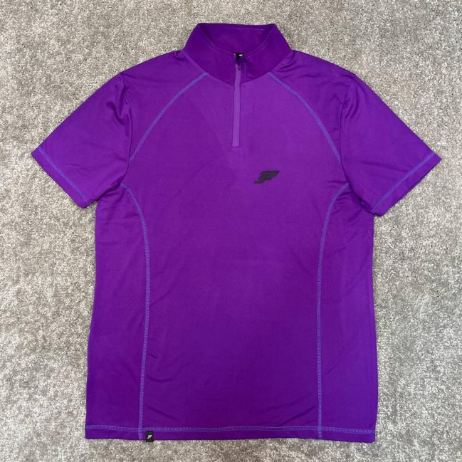 تيشرت مردانه آستين كوتاه نيم زيپ PSW برجسته كد 39018 تكي