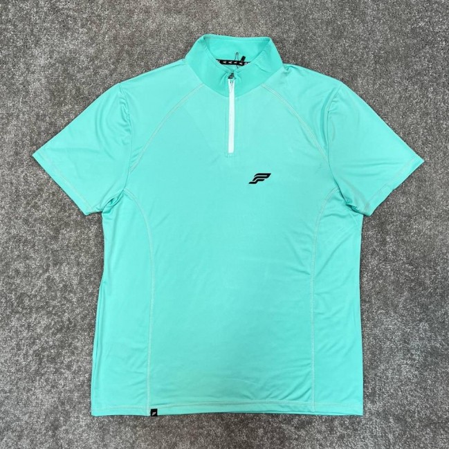 تيشرت مردانه آستين كوتاه نيم زيپ PSW برجسته كد 39018 تكي