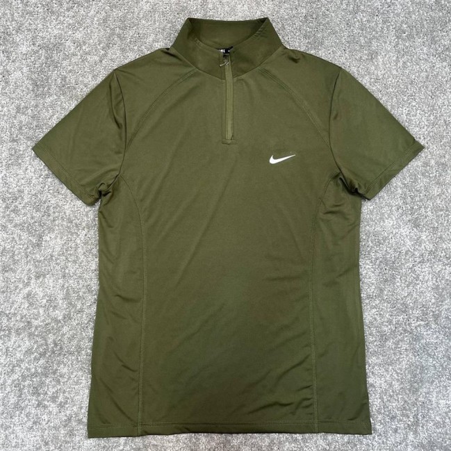 تيشرت مردانه آستين كوتاه نيم زيپ نايك برجسته كد39016 عمده