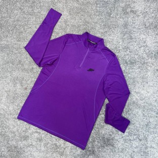 تيشرت مردانه آستين بلند نيم زيپ PSW برجسته كد 39019 تكي