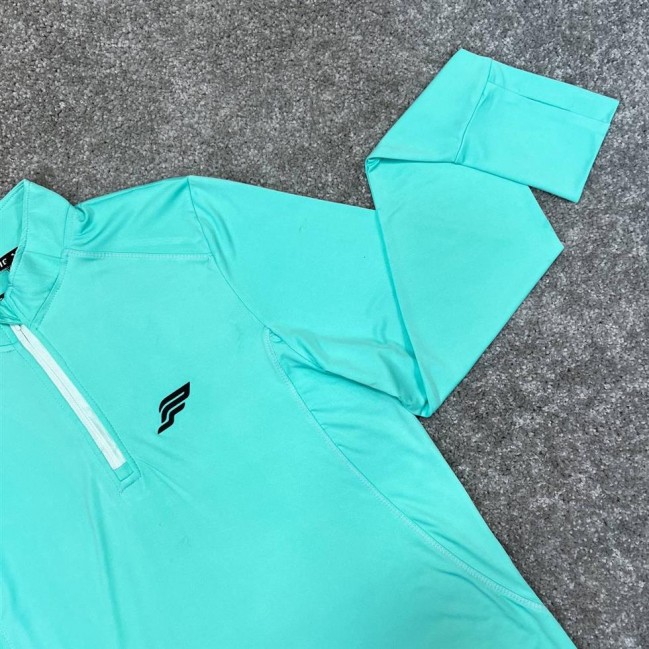 تيشرت مردانه آستين بلند نيم زيپ PSW برجسته كد 39019 تكي