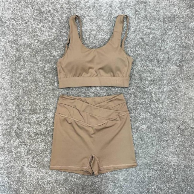 ست زنانه نيم تنه شلوارك ريون فلامنت Lululemon كد 5665 تكي