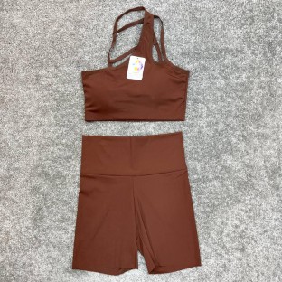 ست زنانه نیم تنه شلوارک ریون فلامنت Lululemon کد 7106 تکی