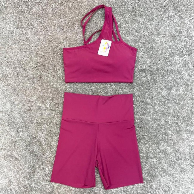 ست زنانه نيم تنه شلوارك ريون فلامنت Lululemon كد 7106 تكي