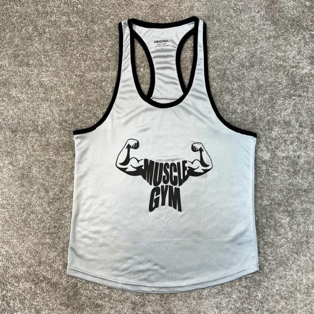 تاپ مردانه قهرماني فلامنت سوزني Muscle Gym كد 11068 عمده