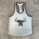تاپ مردانه قهرمانی فلامنت سوزنی Muscle Gym کد 11068 تکی