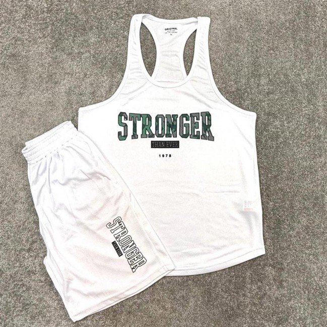 ست مردانه قهرماني و شلوارك كندويي Stronger كد 51075 عمده