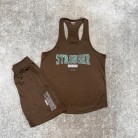 ست مردانه قهرمانی و شلوارک کندویی Stronger کد 51075 تکی