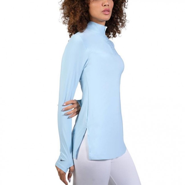 مانتو زنانه نيم زيپ دوچرخه سواري ريون فلامنت نايك كد 4528 تكي