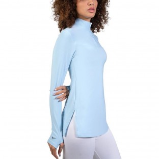 مانتو زنانه نيم زيپ دوچرخه سواري ريون فلامنت نايك كد 4528 تكي