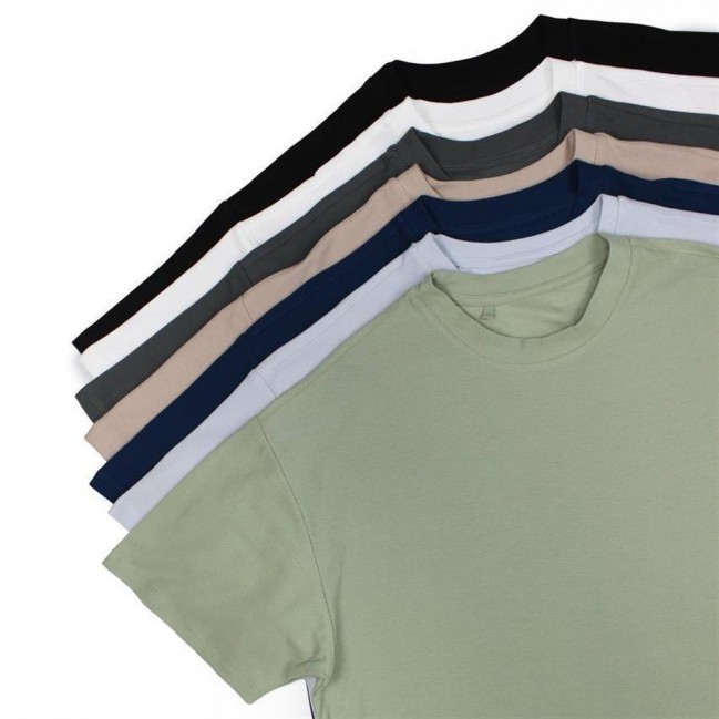 تيشرت مردانه پنبه بيسكويتي بيسيك كد 5417 تكي