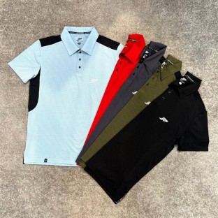 تيشرت مردانه يقه 3دگمه پولانو كد 39021 تكي