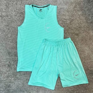 ست مردانه تاپ حلقه اي و شلوارك نايك كد 51110 عمده