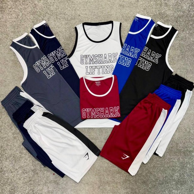 ست مردانه حلقه اي و شلوارك Gymshark كد 51112 تكي