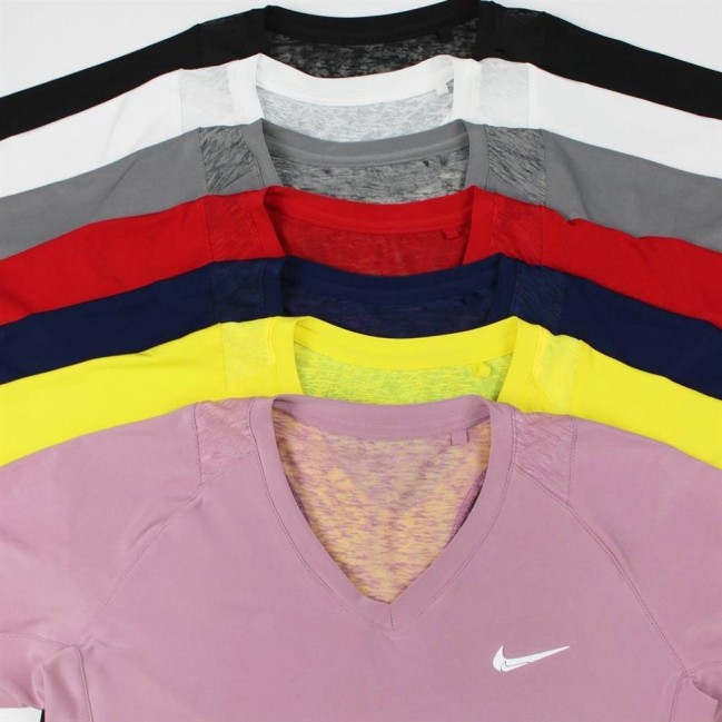 تيشرت زنانه يقه هفت ريون اسلپ نايك كد 5314 تكي