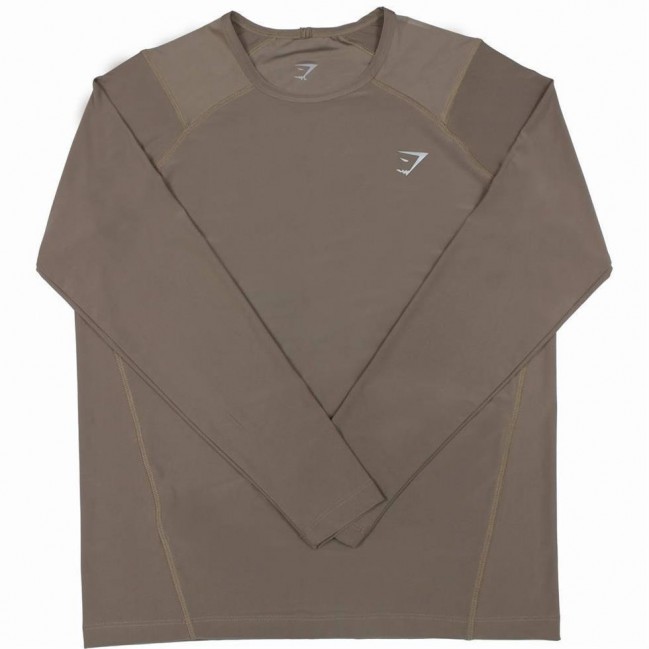 تيشرت مردانه آستين بلند ريون فلامنت Gym Shark كد 5518 تكي