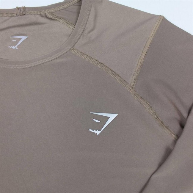 تيشرت مردانه آستين بلند ريون فلامنت Gym Shark كد 5518 تكي