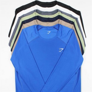 تيشرت مردانه آستين بلند ريون فلامنت Gym Shark كد 5518 تكي
