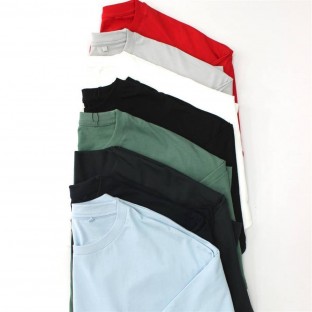 تيشرت زنانه نخ پنبه باكسي كد 5326 تكي