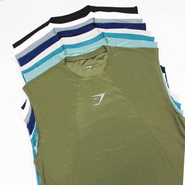 تاپ ورزشي مردانه حلقه اي Gymshark كد 1053 تكي