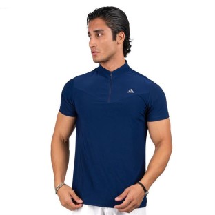 تيشرت ورزشي مردانه نيم زيپ adidas كد 10580 تكي