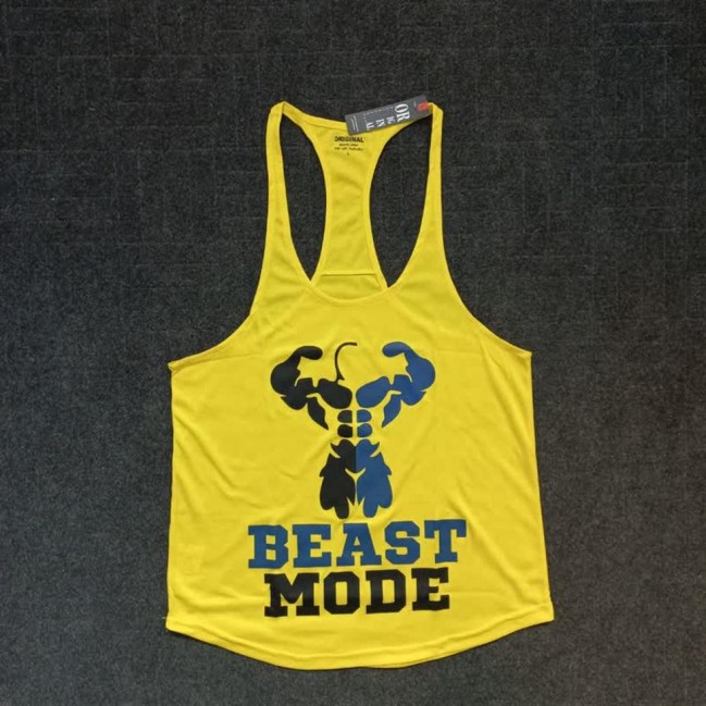 تاپ مردانه بند نازك فلامنت سوزني beast mode تكي