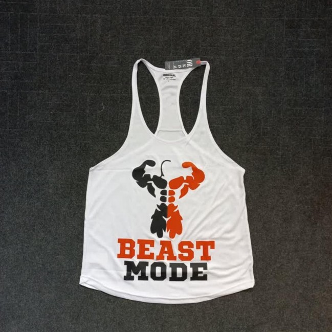 تاپ مردانه بند نازك فلامنت سوزني beast mode تكي
