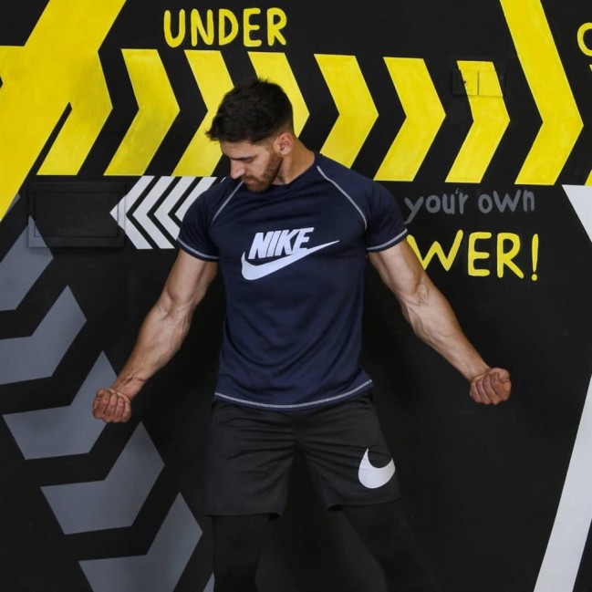 تي شرت مردانه آستين رگلان نايك 179 تكي