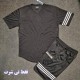تي شرت مردانه آستين كوتاه فلامنت سوزني آديداس خطدار تكي